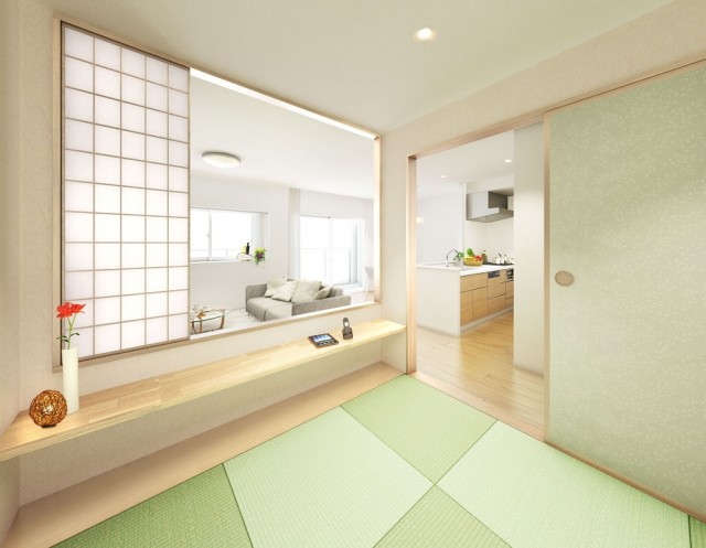 木のあたたかみを出した空間が特徴