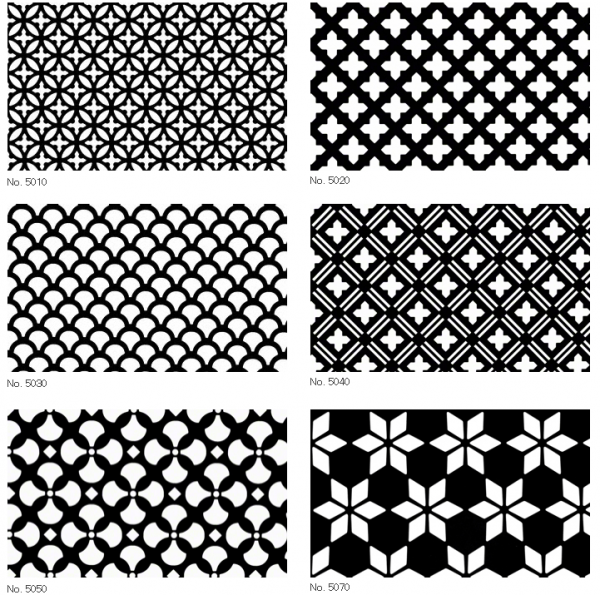 新サイズを追加するデザインパンチング 5000シリーズの例