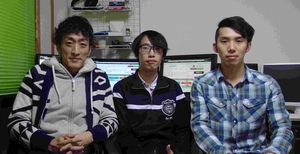 写真左から、内山達雄さん、齋藤実さん、湯本明信さん