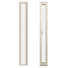 たてスリットＦＩＸ窓とたてスリットすべり出し窓