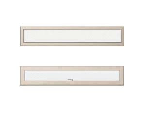 横スリットＦＩＸ窓と横スリットすべり出し窓