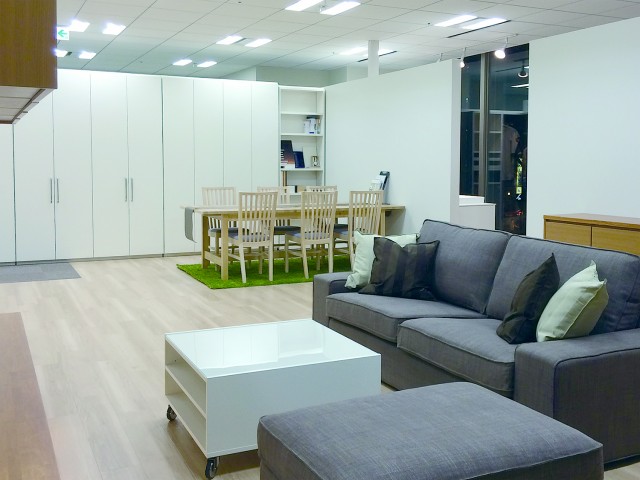 「セフィット 名古屋ショウルーム」の内観