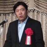 建産協の今年度方針を発表する藤森会長