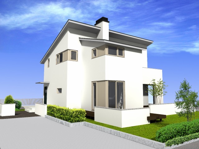 彫りの深いコーナーのデザインが印象的なレリーフウィンドウ。