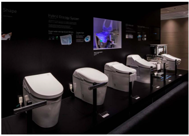 「TOTOテクニカルセンター名古屋」のブランド・技術訴求コーナー