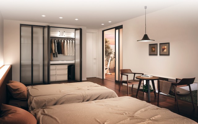 収納折戸、収納引戸の施工例