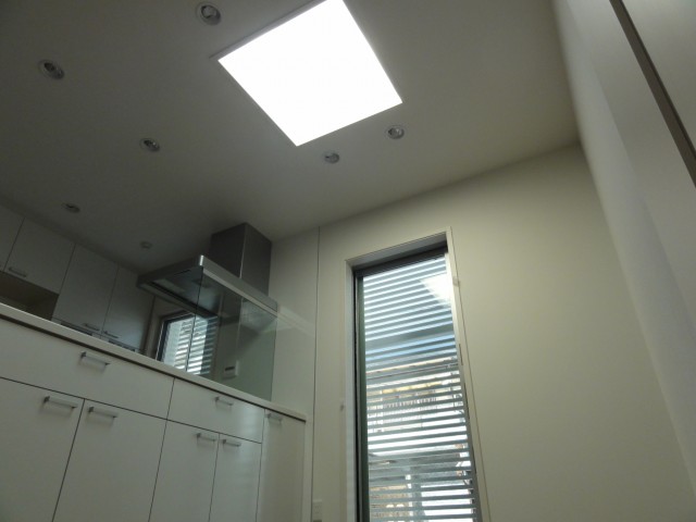 実際の採光のようす。