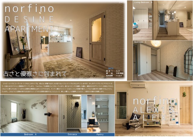 ｎｏｒｆｉｎｏ（ノルフィーノ）シリーズ内観の一例