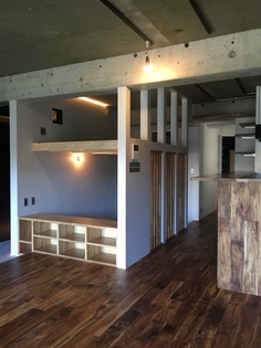 ３ＤＫから１ＬＤＫへと間取りも変更。全面がフラットな床になり家中をルンバで掃除できる