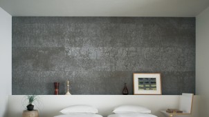 ケイミュー、ムラのある風合いが特徴のセメント内装材を３月発売