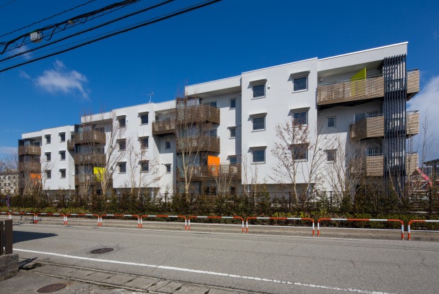 社宅をリノベーションした複合型賃貸集合住宅パッシブタウン第３期街区Ｊ棟