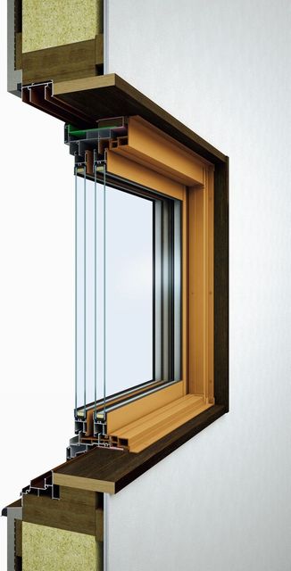 省施工窓リフォーム商品「かんたん マドリモ」のアルミ樹脂複合窓。リフォーム用に専用設計された構造により更なる省施工と有効開口拡大を実現