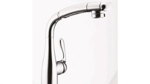 タカギ、曲線美を追求した蛇口一体型浄水器を新発売