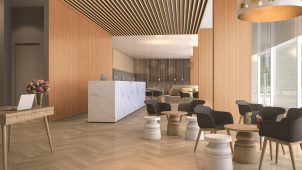 大建工業、軽量・高加工の木目柄不燃ルーバーを発売