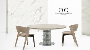 伊コルネリオ・カッペリーニ社の新作高級家具を展示販売