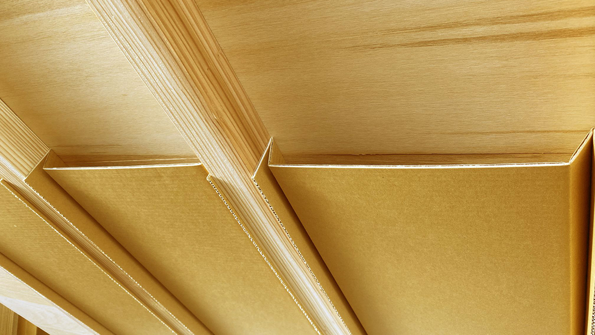 ダンボール素材の屋根通気スペーサーに新シリーズ