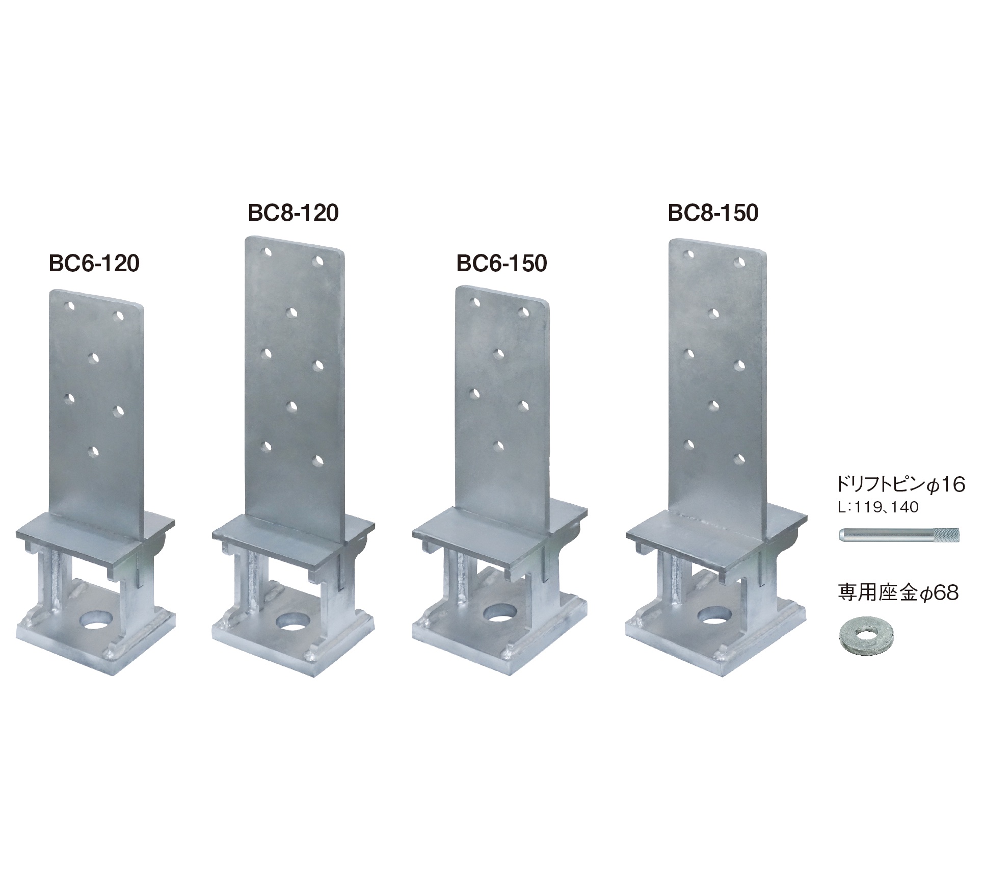 BXカネシン、複数使いできる高耐力柱脚金物を発売