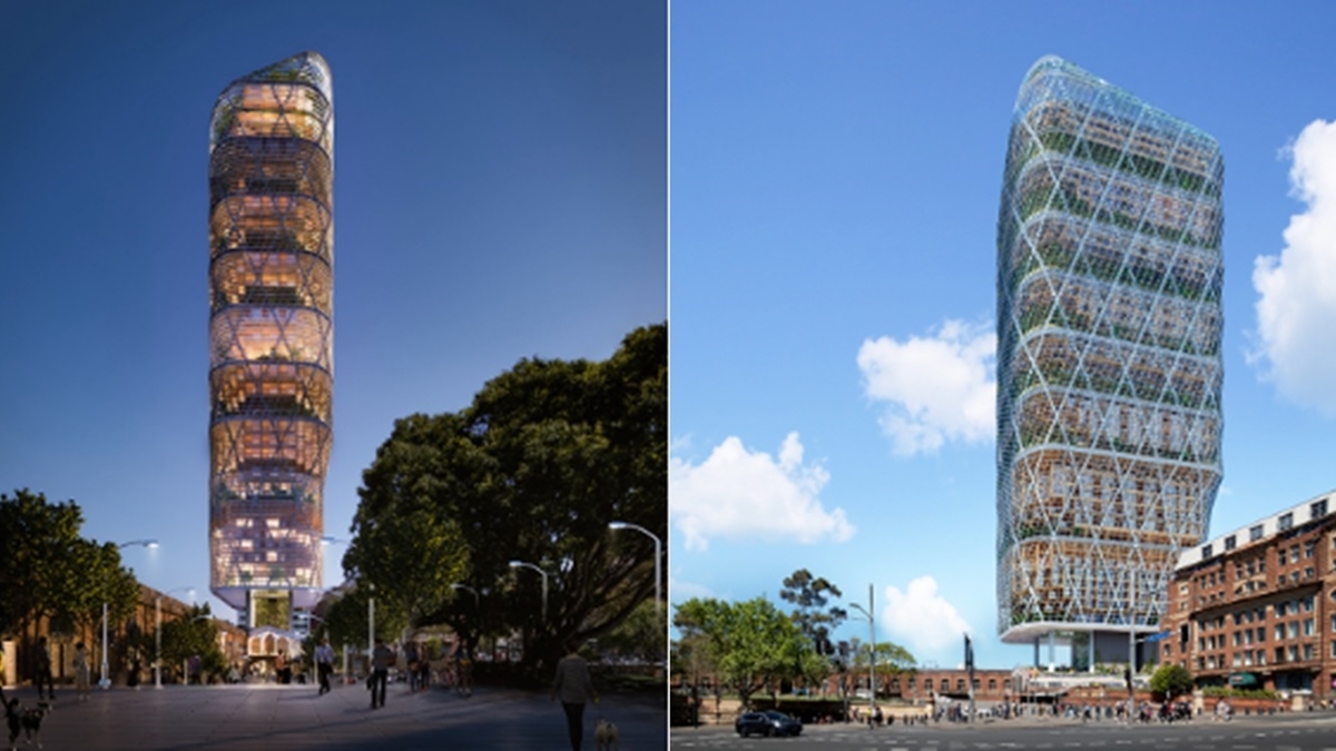 大林組、オーストラリアで木造ハイブリッドビル建築