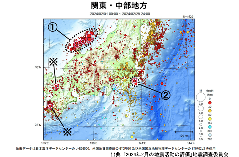 「ゆっくりすべり」による地震　2月26日以降42回発生