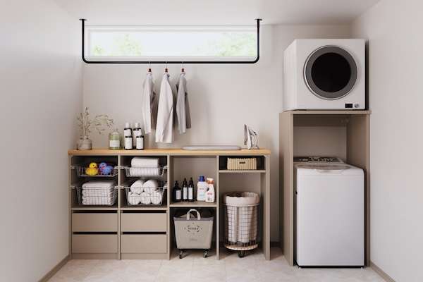 ウッドワン、衣類乾燥機専用台を発売