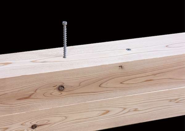 ="木材同士・木材と金物の接合に使う木質構造用ねじ" 木材同士・木材と金物の接合に使う木質構造用ねじ