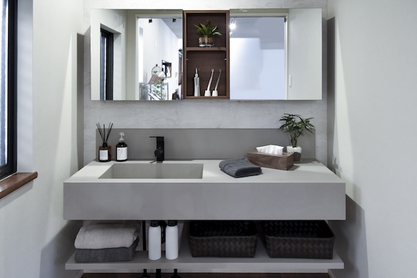 ="ライフデザイン・カバヤ、短工期で設置できる造作洗面台を発売" ライフデザイン・カバヤ、短工期で設置できる造作洗面台を発売