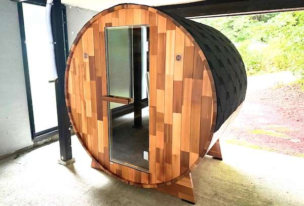 ="幅1800×奥行1500mm、後付け可能なバレルサウナ発売" 幅1800×奥行1500mm、後付け可能なバレルサウナ発売