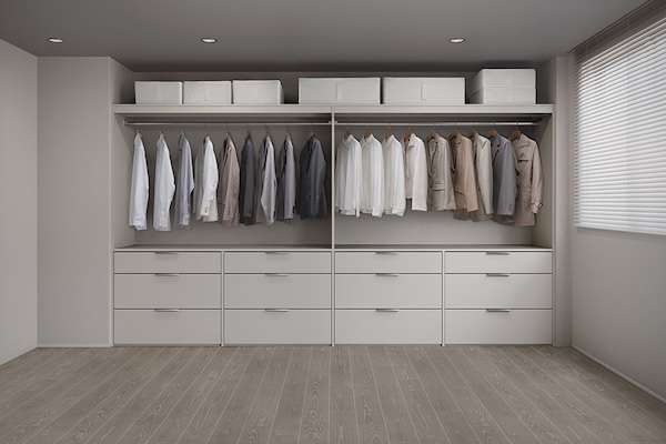 永大産業がビルトイン収納を刷新、ニュートラルカラー追加