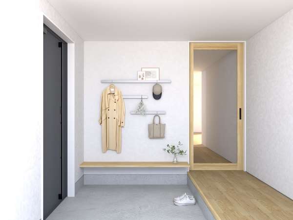 ="壁に穴をあけずに設置できるアルミ長押を発売" 壁に穴をあけずに設置できるアルミ長押を発売