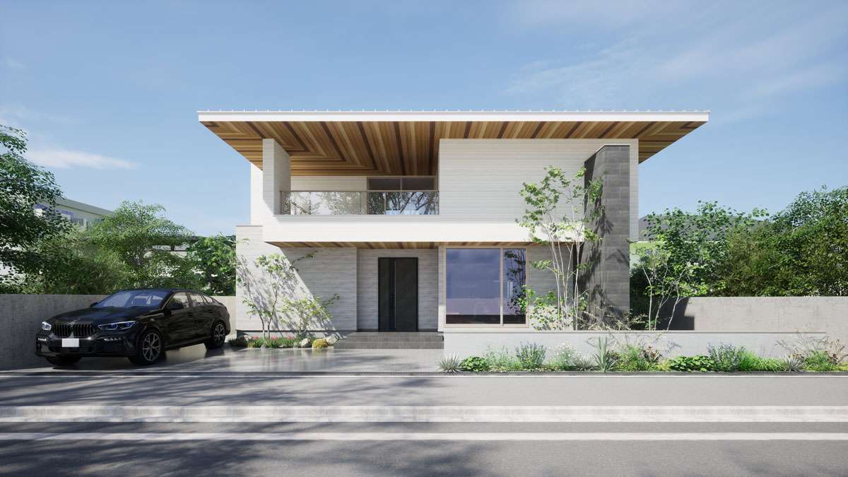 ライフデザイン・カバヤ、CLTハイブリッド構法採用モデルハウス