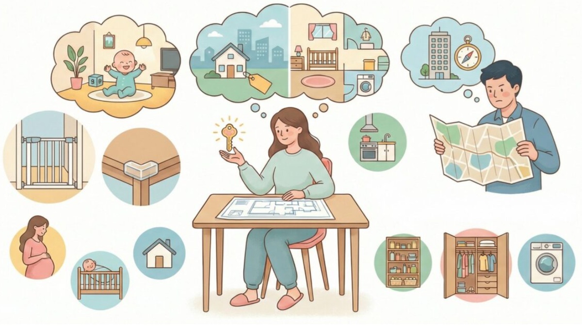 ="家づくりの主導権、特に家事動線と教育環境で母親の関与度大" 家づくりの主導権、特に家事動線と教育環境で母親の関与度大