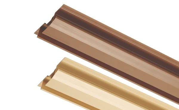 城東テクノ、樹脂製軒天換気材に木目に馴染む新色2種類