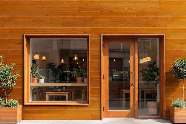 ="高耐候・7色の外装用スギ無垢材を発売" 高耐候・7色の外装用スギ無垢材を発売