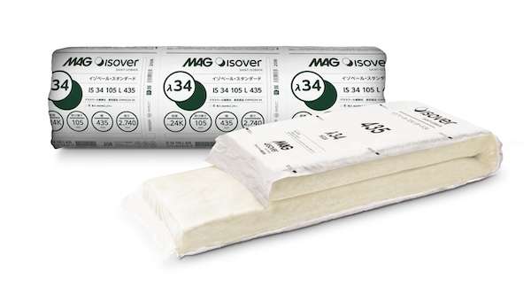 マグ、グラスウール断熱材24K新標準を「λ34」に