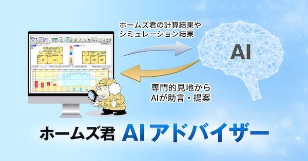 ホームズ君にAI新機能、第1弾は「室温AIアドバイザー」