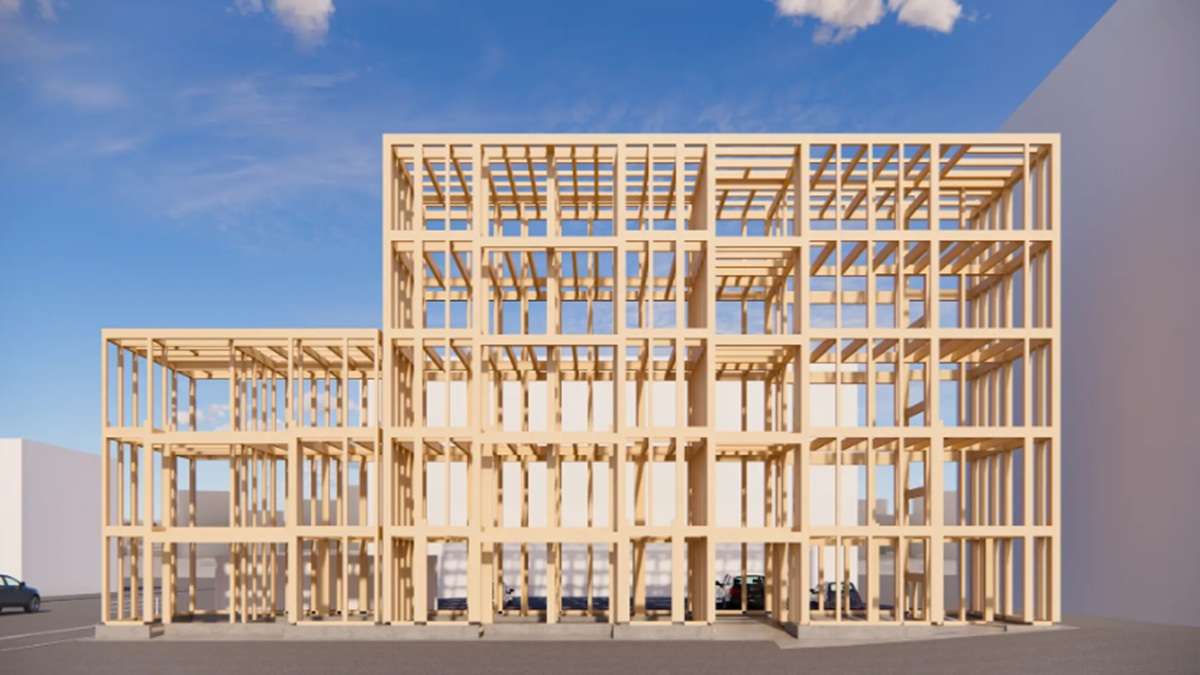 ="エヌ・シー・エヌ、「SE構法」5階建て構造見学会を開催" エヌ・シー・エヌ、「SE構法」5階建て構造見学会を開催